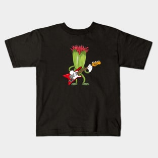 Plant Playing Guitar Kids T-Shirt